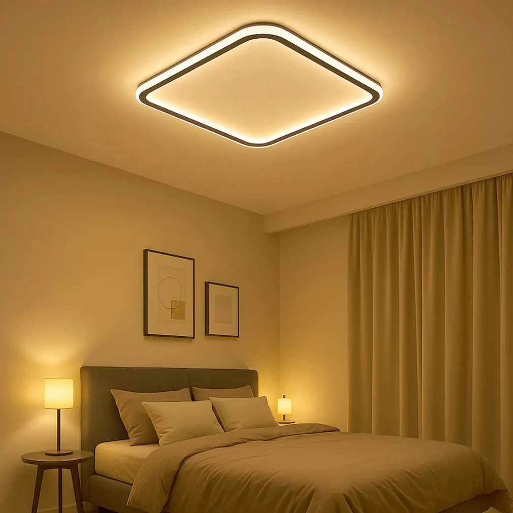 PLAFONIERA LAMPADA DA SOFFITTO QUADRATA 50W 4000LM CON BORDO TECNOLOGIA CCT IP20 C12-3C