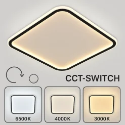 PLAFONIERA LAMPADA DA SOFFITTO QUADRATA 50W 4000LM CON BORDO TECNOLOGIA CCT IP20 C12-3C