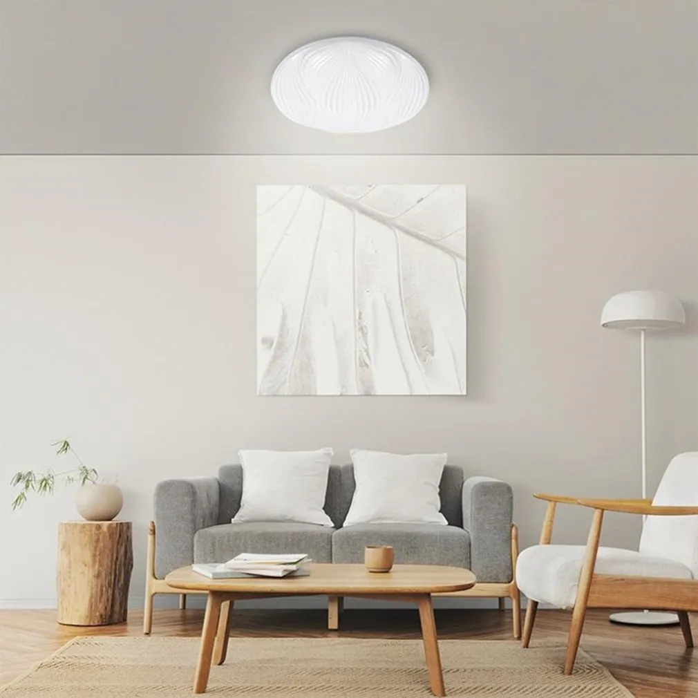 PLAFONIERA LAMPADA SOFFITTO DECORATA BIANCO LED 45W LUCE FREDDA 6500K IP20 97485