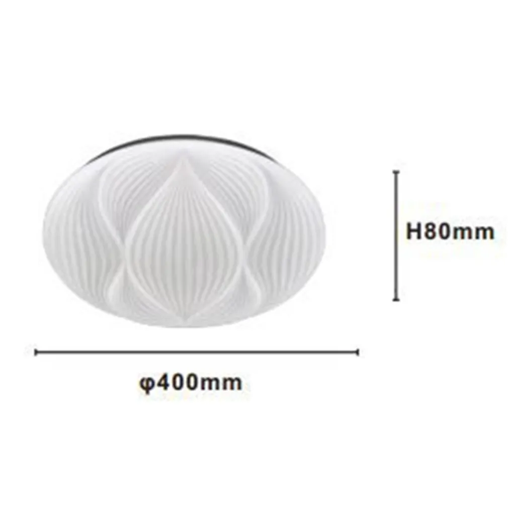 PLAFONIERA LAMPADA SOFFITTO DECORATA BIANCO LED 45W LUCE FREDDA 6500K IP20 97485