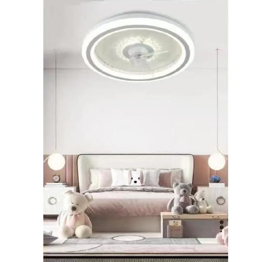 PLAFONIERA LAMPADARIO LED CON VENTILATORE SOFFITTO TELECOMANDO DIMMERABILE 60003