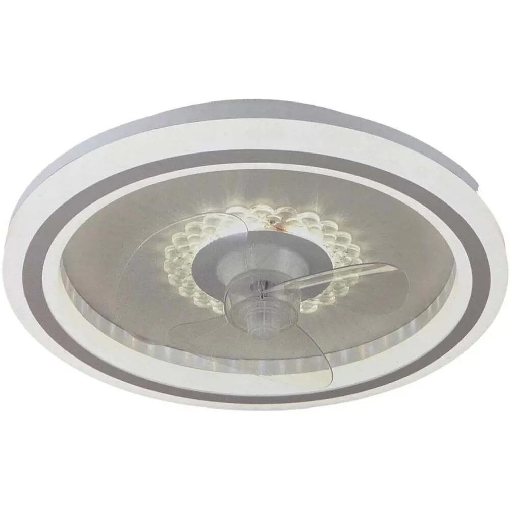 PLAFONIERA LAMPADARIO LED CON VENTILATORE SOFFITTO TELECOMANDO DIMMERABILE 60003