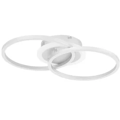 PLAFONIERA LAMPADARIO LED SMD A SOFFITTO DESIGN AD ANELLI 42 WATT 3IN1 CCT C35-3C