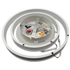 PLAFONIERA LAMPADARIO LED SMD A SOFFITTO DESIGN AD ANELLI 42 WATT 3IN1 CCT C35-3C