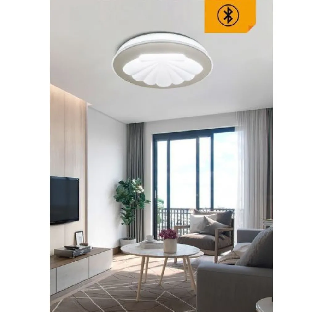 PLAFONIERA LAMPADARIO SOFFITTO 46 W CONCHIGLIA DIMMERABILE TONI DI LUCE PN-11-3C