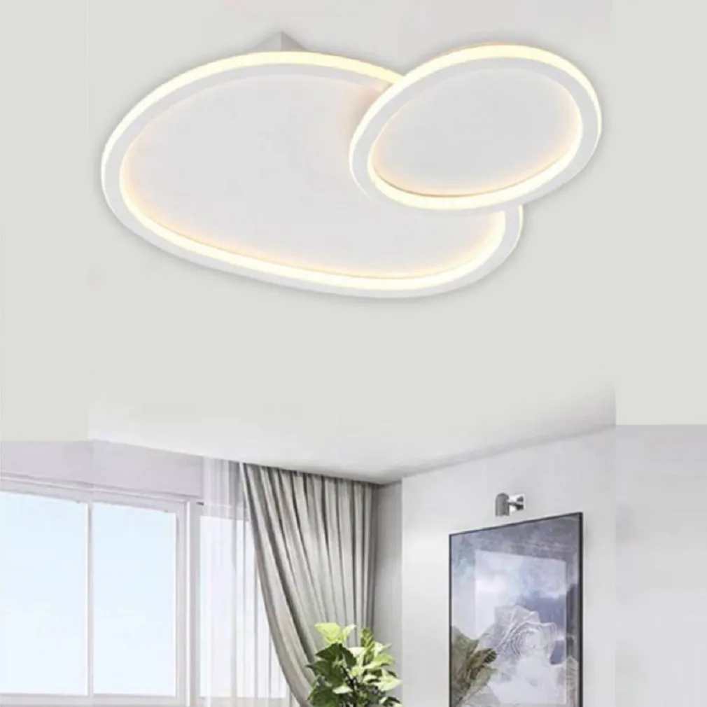 PLAFONIERA LED 2 OVALI A TRIPLA COLORAZIONE LUCE 45 W LAMPADA SOFFITTO PN-25-3C