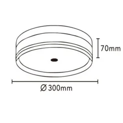 PLAFONIERA LED 24 W A SOFFITTO MODERNA TECNOLOGIA CCT 3 TONALITÀ SELEZIONABILI BL300-3C