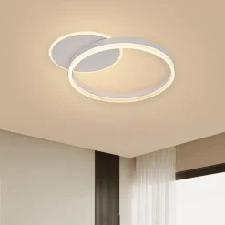 PLAFONIERA LED 51 W CCT DA 3000K A 6500K DIMMERABILE CERCHI LUCE SOFFITTO PARETE