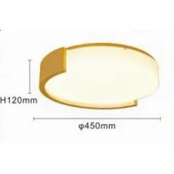 PLAFONIERA LED 24 W CERCHIO ORO DESIGN MODERNO SOFFITTO TONDA LUCE FREDDA 50125