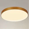 PLAFONIERA LED 70 W ROTONDA LAMPADA SOFFITTO ORO LAMPADARIO LUCE NATURALE 02584