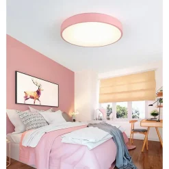 PLAFONIERA LED 70 W ROTONDA LAMPADA SOFFITTO ROSA LAMPADARIO LUCE NATURALE 02621