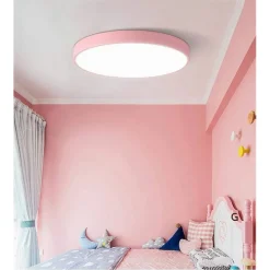 PLAFONIERA LED 70 W ROTONDA LAMPADA SOFFITTO ROSA LAMPADARIO LUCE NATURALE 02621