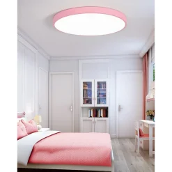 PLAFONIERA LED 70 W ROTONDA LAMPADA SOFFITTO ROSA LAMPADARIO LUCE NATURALE 02621
