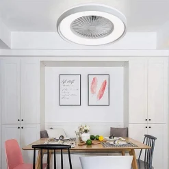 PLAFONIERA LED 62 W VENTILATORE DIMMERABILE TELECOMANDO 3 COLORAZIONI LUCE 60006