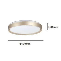 PLAFONIERA LED DA SOFFITTO CIRCOLARE 45W ANELLO ORO BIANCO LUCE FREDDA 6500K 91454