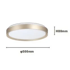 PLAFONIERA LED DA SOFFITTO CIRCOLARE 60W ANELLO ORO BIANCO LUCE FREDDA 6500K 77993