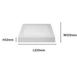 PLAFONIERA LED DA SOFFITTO 18W LUCE 3000K-6500K PARETE QUADRATO CON INTERRUTTORE 00182