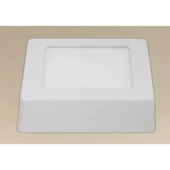 PLAFONIERA LED DA SOFFITTO 6W LUCE 3000K-6500K PARETE QUADRATO CON INTERRUTTORE 00168