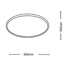 PLAFONIERA LED DA SOFFITTO CIRCOLARE 43W 3440LM CCT SWITCH IP20 LUCE SELEZIONABILE C13-3C