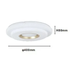 PLAFONIERA LED LAMPADA DA SOFFITTO 45W LUCE BIANCO FREDDO 6500K ORO BIANCO 45502
