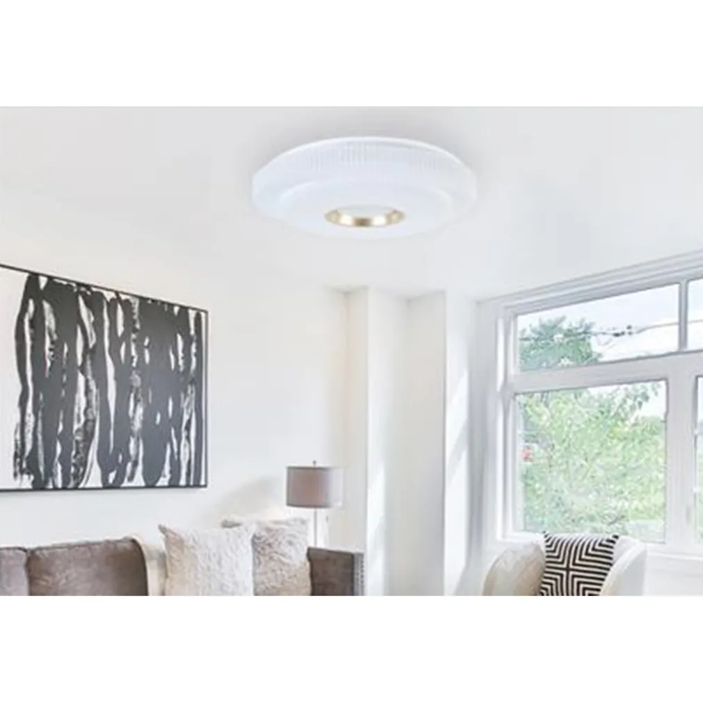 PLAFONIERA LED LAMPADA DA SOFFITTO 45W LUCE BIANCO FREDDO 6500K ORO BIANCO 45502