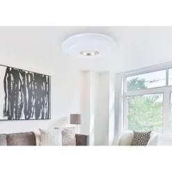 PLAFONIERA LED LAMPADA DA SOFFITTO 60W LUCE BIANCO FREDDO 6500K ORO BIANCO 63824