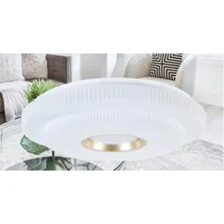 PLAFONIERA LED LAMPADA DA SOFFITTO 60W LUCE BIANCO FREDDO 6500K ORO BIANCO 63824