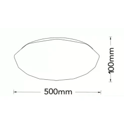 PLAFONIERA LED LAMPADA SOFFITTO C62-3C 60W 2800LM CCT LUCE 3000-6500K BLUETOOTH TELECOMANDO