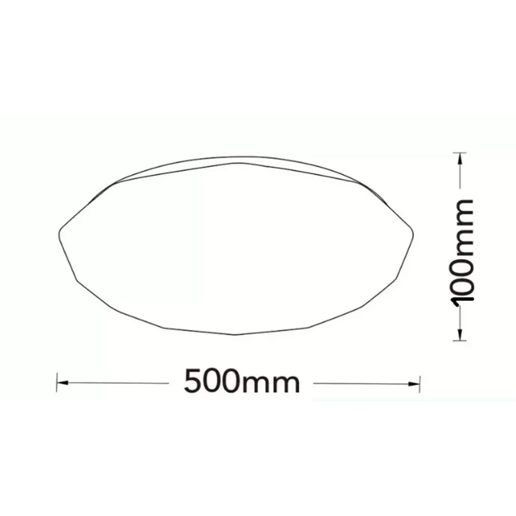 PLAFONIERA LED LAMPADA SOFFITTO C62-3C 60W 2800LM CCT LUCE 3000-6500K BLUETOOTH TELECOMANDO