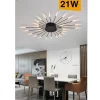 PLAFONIERA LED MODERNA 21 W LAMPADA SOFFITTO A RAGGI LUCE 6500K 3000K 4000K C33