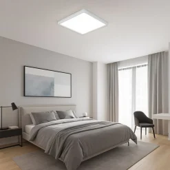 PLAFONIERA LED MODERNA ULTRA SLIM QUADRATA 45W IP40 TECNOLOGIA CCT CON SWITCH PQ-450-3C