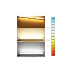 PLAFONIERA LED NEON T5 SOTTOPENSILE VETRO TRASPARENTE 6 WATT 30 CM