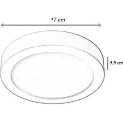 PLAFONIERA LED PANNELLO 12 W 3 COLORAZIONE LUCE FREDDA CALDA NATURALE P170B-T3C