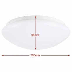 PLAFONIERA LED ROTONDA 12 W LUCE BIANCA 4000K NATURALE LAMPADA SOFFITTO 29,5 CM