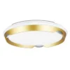 PLAFONIERA LED ROTONDA DA SOFFITTO CERCHIO ORO BIANCO 60W LUCE FREDDA 6500K 69730