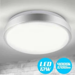 PLAFONIERA LED ROTONDA 12W LUCE BIANCA 4000K NATURALE LAMPADA SOFFITTO 29,5CM