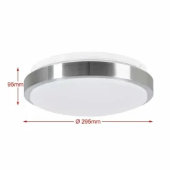 PLAFONIERA LED ROTONDA 12W LUCE BIANCA 4000K NATURALE LAMPADA SOFFITTO 29,5CM