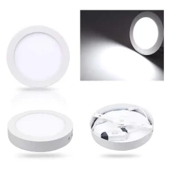 PLAFONIERA LED TONDA O QUADRATA DA SUPERFICIE PANNELLO DA 25W CALDO FREDDO NATUR