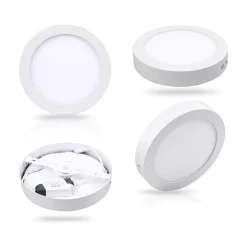 PLAFONIERA LED TONDA O QUADRATA DA SUPERFICIE PANNELLO DA 25W CALDO FREDDO NATUR