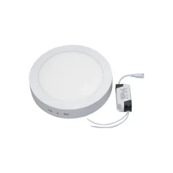 PLAFONIERA LED TONDA O QUADRATA DA SUPERFICIE PANNELLO DA 25W CALDO FREDDO NATUR