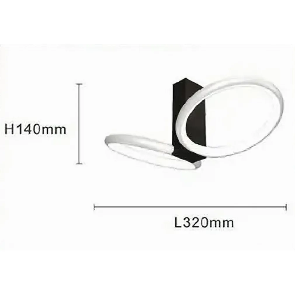 PLAFONIERA LED 22W 2 CERCHI BIANCO MODERNO LAMPADARIO SOFFITTO DOPPIO ANELLO 50537