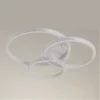 PLAFONIERA LED 72W 3 CERCHI EFFETTO CRISTALLO CON TELECOMANDO ANELLI BIANCO 31807