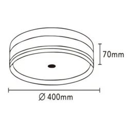 PLAFONIERA LED 32W A SOFFITTO MODERNA TECNOLOGIA CCT 3 TONALITÀ SELEZIONABILI BL400-3C