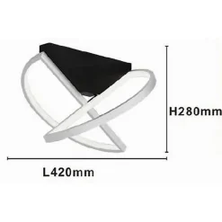 PLAFONIERA LED 44W BIANCO LAMPADARIO DA SOFFITTO DESIGN MODERNO LUCE FREDDA 50414