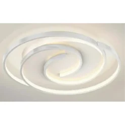PLAFONIERA LED 45W CERCHIO SPIRALE VORTICE BIANCO LAMPADARIO SOFFITTO LUCE 4000K 70593