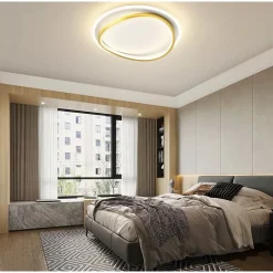 PLAFONIERA LED 36W CERCHIO BIANCO ORO MODERNO SOFFITTO TONDA LUCE NATURALE 71493