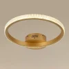 PLAFONIERA LED 24W CERCHIO EFFETTO CRISTALLO ORO LUCE FREDDA CALDA NATURALE 31739