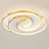 PLAFONIERA LED 45W CERCHIO SPIRALE VORTICE ORO LAMPADARIO SOFFITTO LUCE 4000K 70630