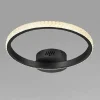 PLAFONIERA LED 24W CERCHIO EFFETTO CRISTALLO NERO LUCE FREDDA CALDA NATURALE 31722