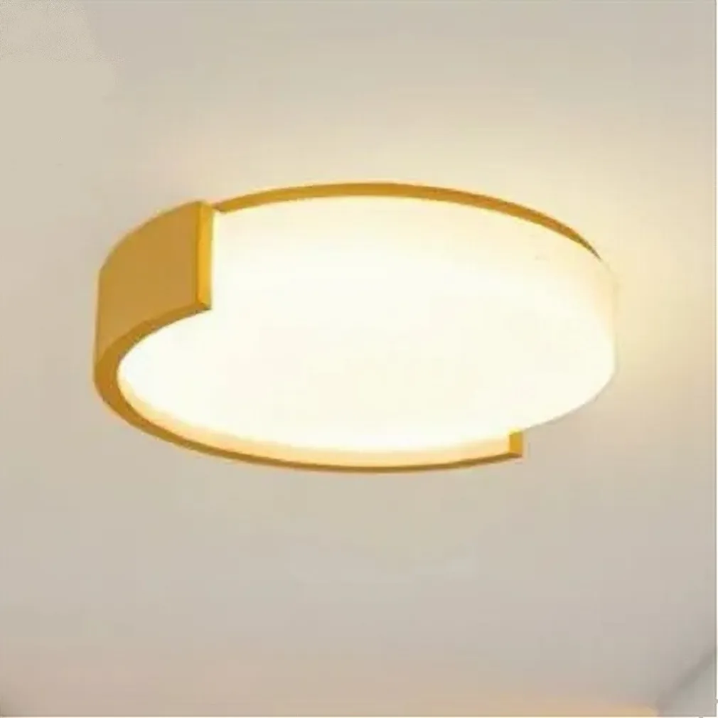 PLAFONIERA LED 24W CERCHIO ORO DESIGN MODERNO SOFFITTO TONDA LUCE NATURALE 50118